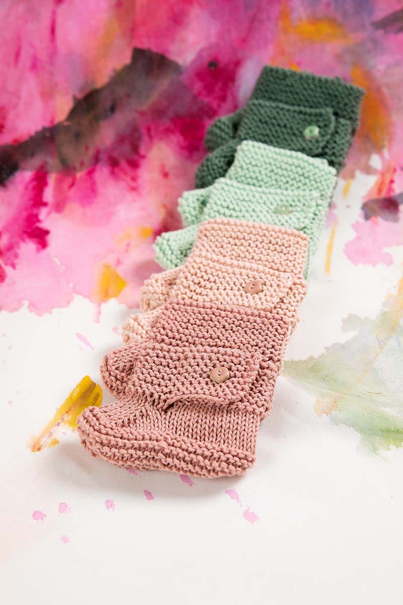 Lang Yarns Knitting Pattern Bootees Pattern Bundle in BABY COTTON by LANGYARNS | Punto 36-003