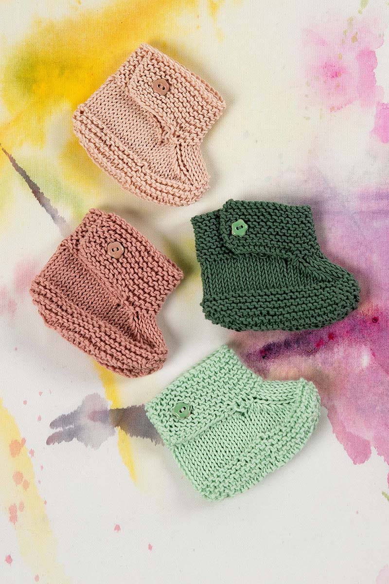 Lang Yarns Knitting Pattern Bootees Pattern Bundle in BABY COTTON by LANGYARNS | Punto 36-003
