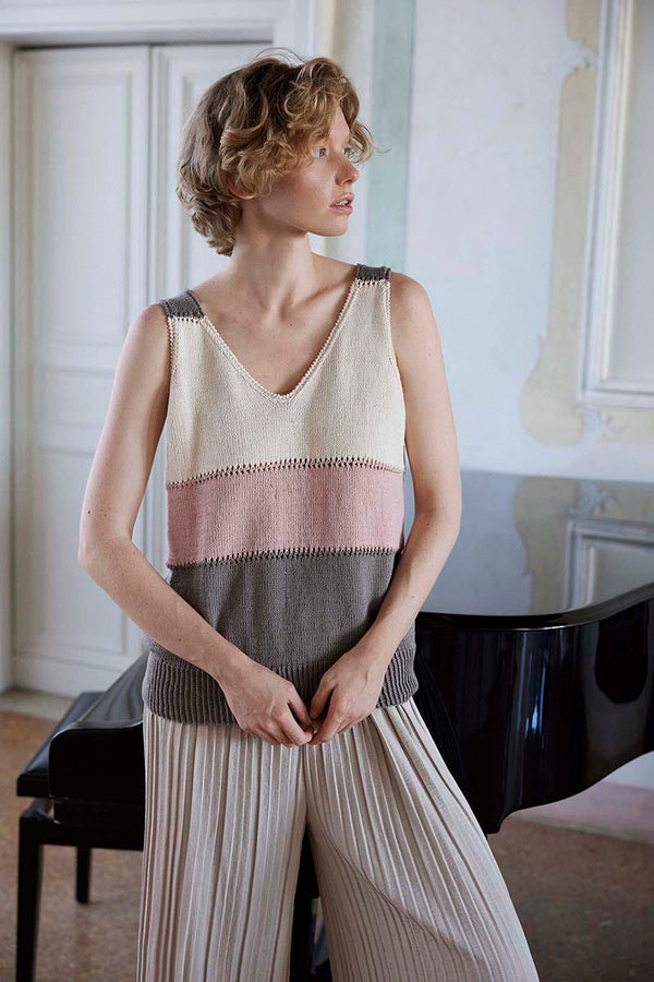 BRENDA Top Pattern Kit in BABY COTTON by LANGYARNS | Punto 92-004