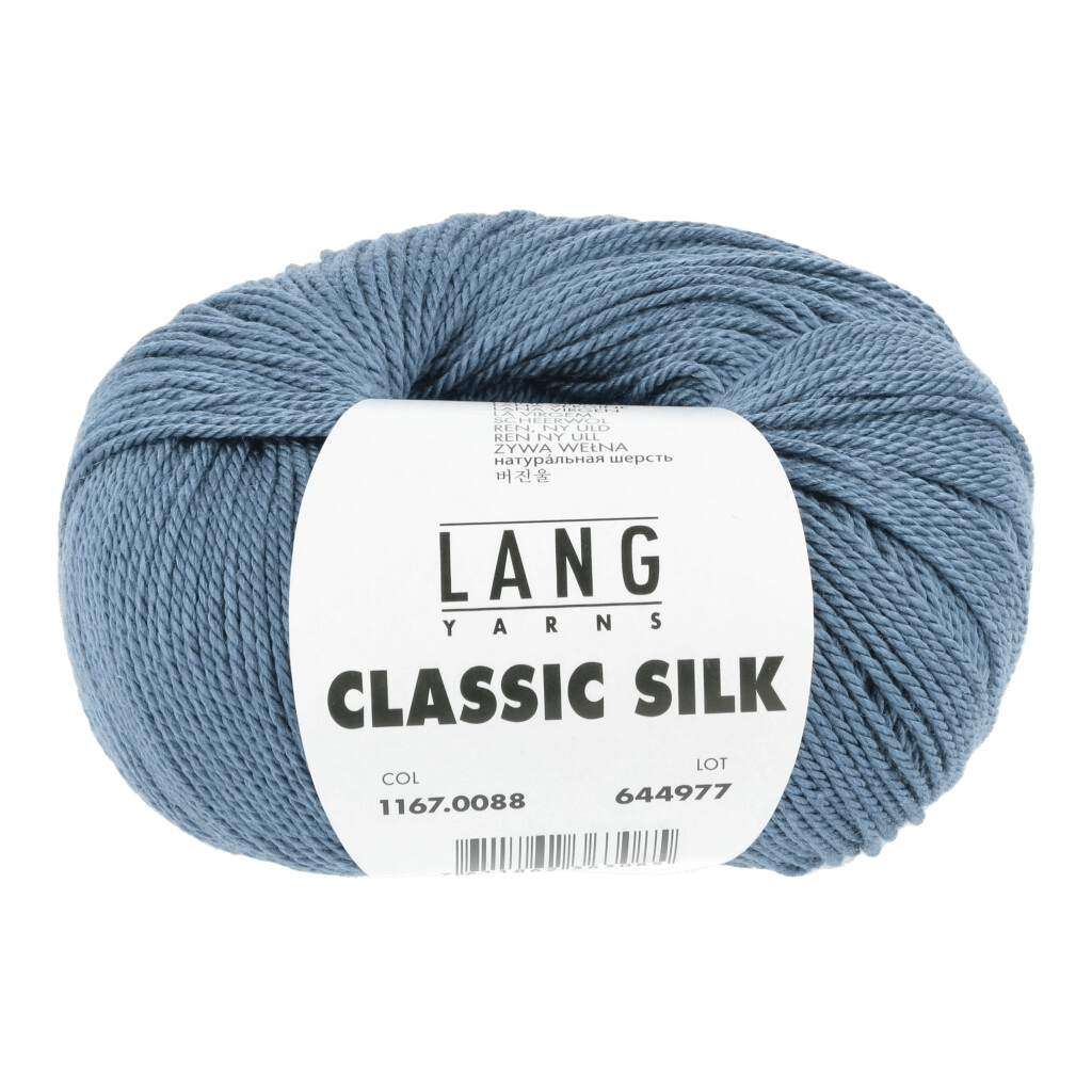 Lang Yarns Knitting Pattern ca 11 x 48 cm - 1 balls / petrol 1167.0088 QUINN Headband Pattern Bundle in Classic Silk by LANGYARNS | Fatto a Mano 286-073