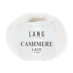 Lang Yarns Knitting Pattern ca 14 x 106 cm - 2 balls / offwhite 883.0002 OLIVIA Scarf Pattern Bundle in Cashmere Lace by LANGYARNS | Punto 60-006