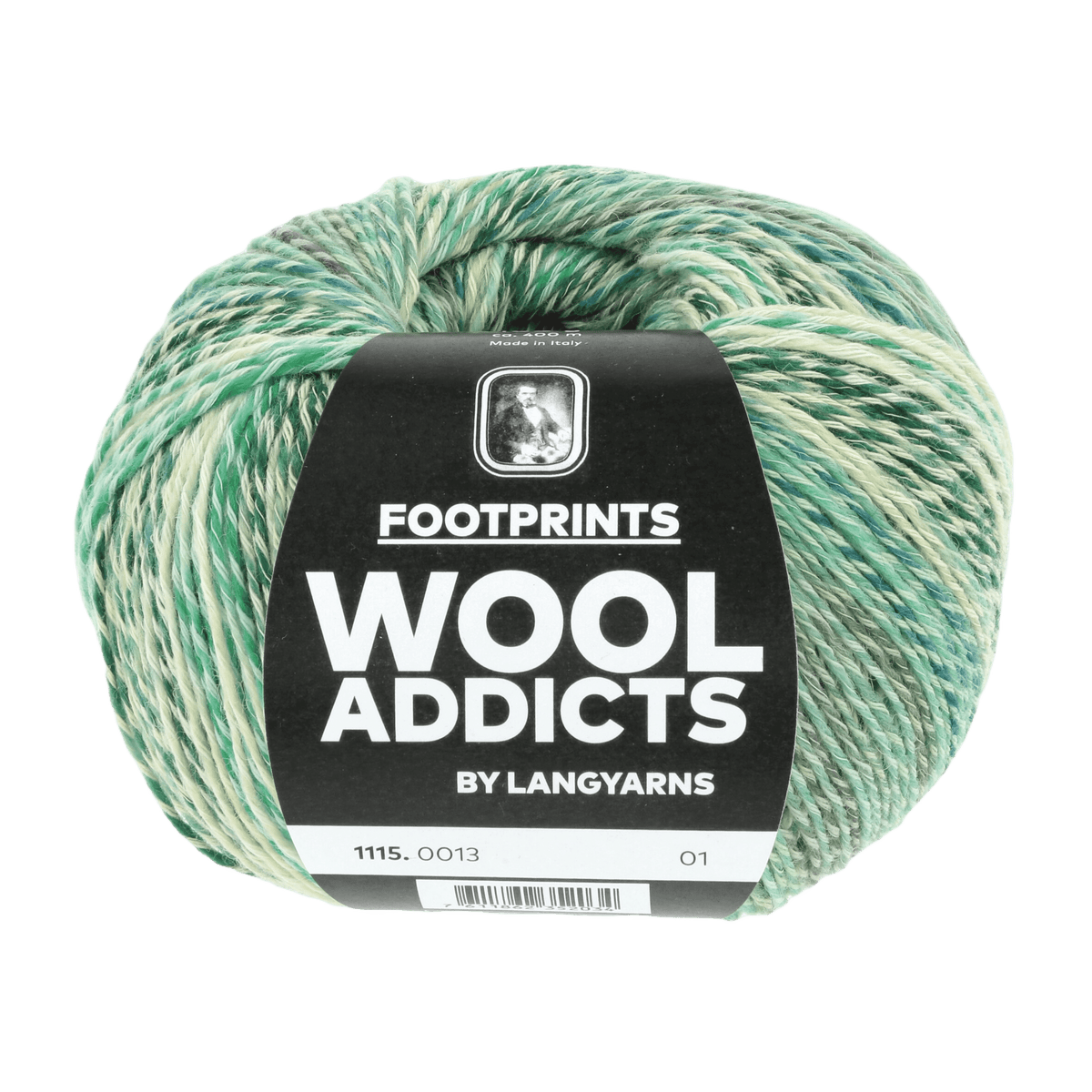 Lang Yarns Knitting Pattern ca 140 x 155 cm - 9 balls / green 1115.0013 CALL TO ADVENTURE Blanket Pattern Bundle in Footprints by LANGYARNS | WOOLADDICTS #14-035