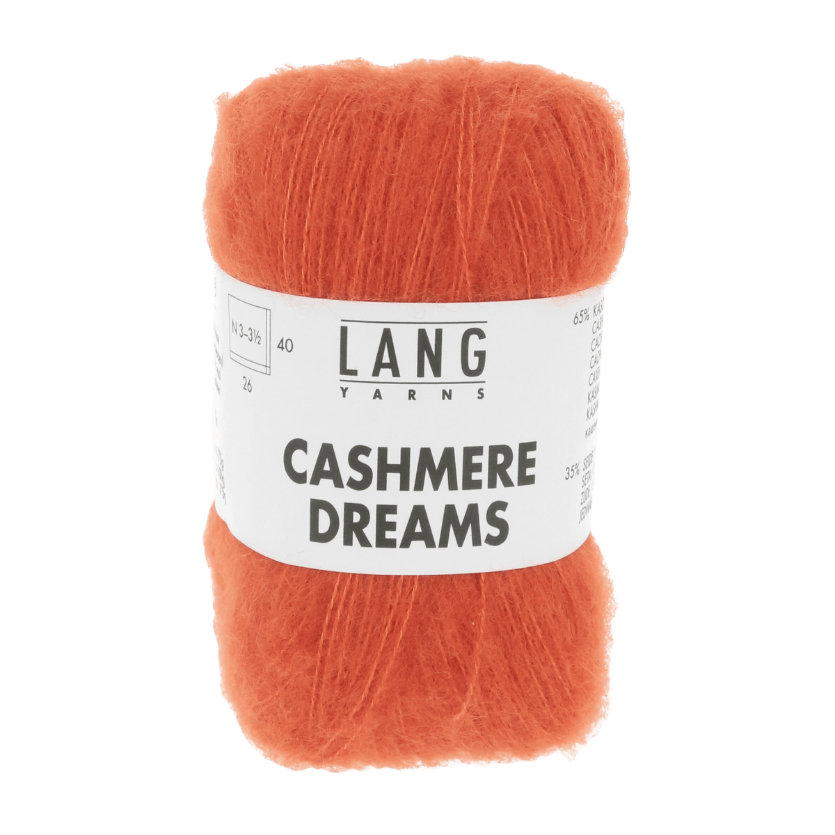 Lang Yarns Knitting Pattern ca 15 x 24 cm - 1 balls / orange 1085.0159 UTE Wrist warmers Pattern Bundle in Cashmere Dreams by LANGYARNS | Punto 60-012
