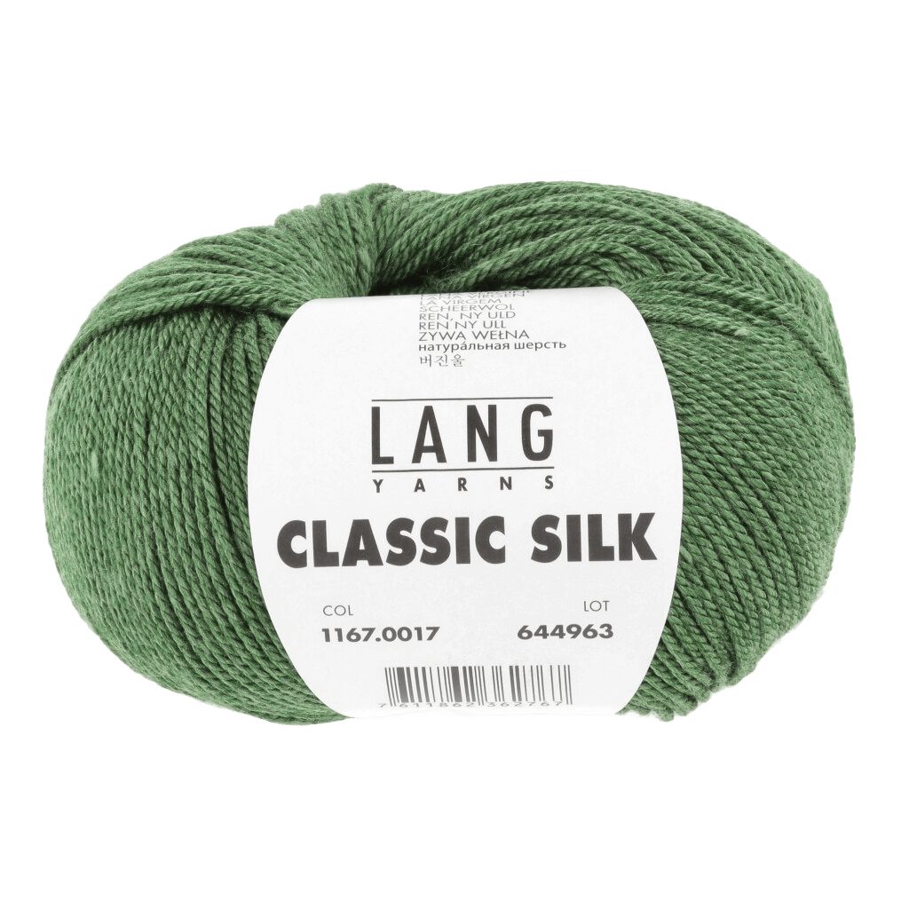 Lang Yarns Knitting Pattern ca 17 x 26 cm - 2 balls / green 1167.0017 RIA Fingerless gloves Pattern Bundle in Classic Silk by LANGYARNS | Fatto a Mano 286-071