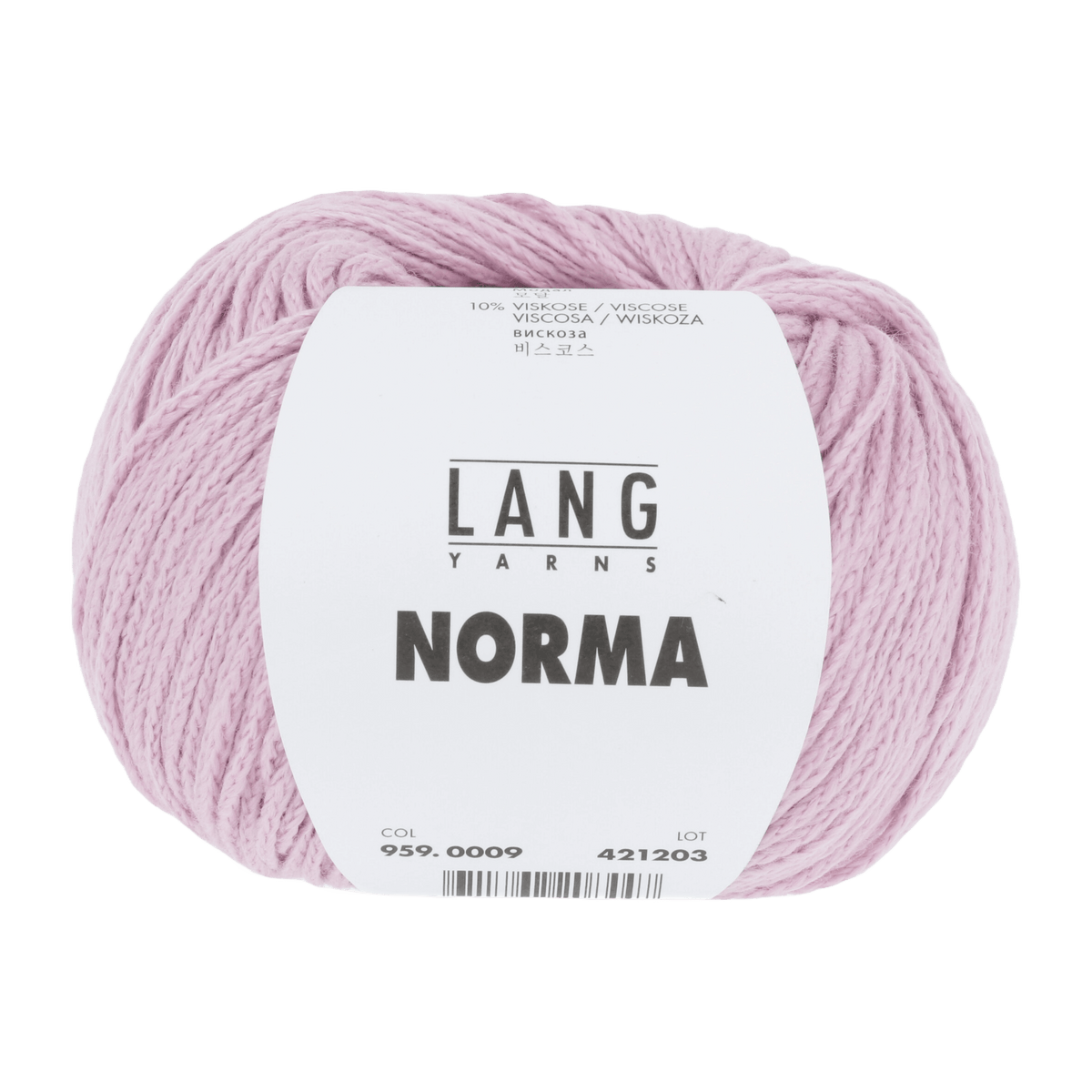Lang Yarns Knitting Pattern ca 188 x 58 cm - 5 balls / rose 959.0009 BLANCA Triangular shawl Pattern Bundle in Norma by LANGYARNS | Fatto a Mano 280-031