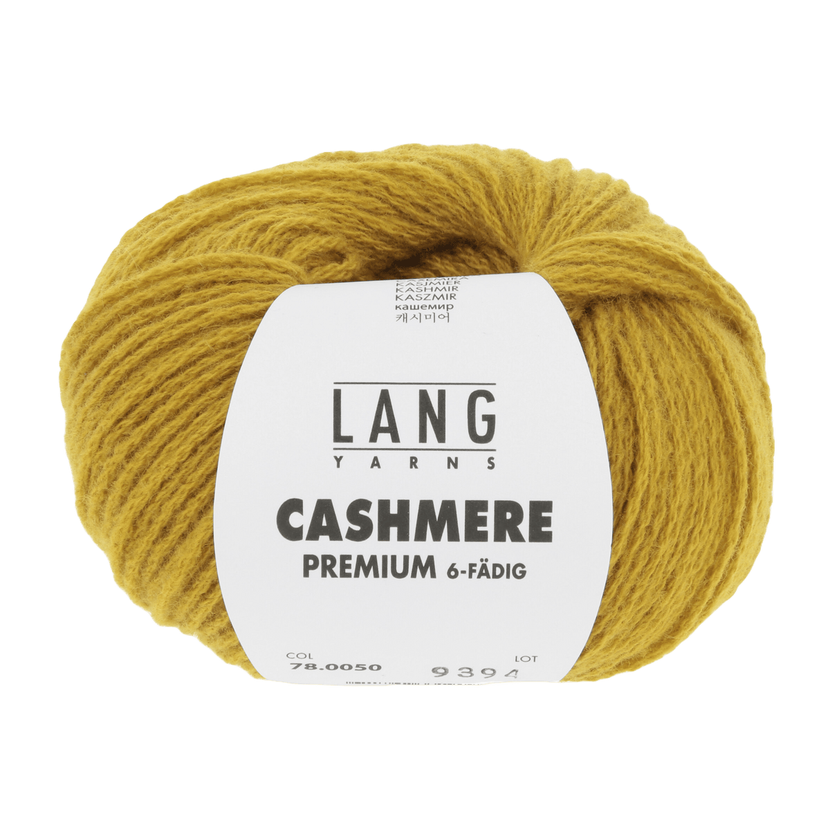 Lang Yarns Knitting Pattern ca 22 x 160 cm - 8 balls / gold 78.0050 POLINA Scarf Pattern Bundle in CASHMERE PREMIUM by LANGYARNS | Punto 78-016