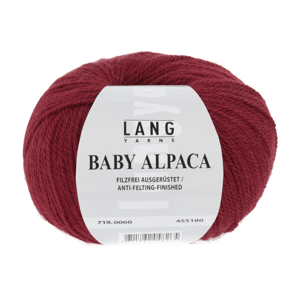 Lang Yarns Knitting Pattern ca 23 x 160 cm - 5 balls / red 719.0060 VIRGINIA Scarf Pattern Bundle in Baby Alpaca by LANGYARNS | Punto 76-005