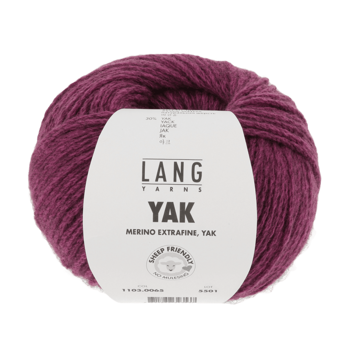 Lang Yarns Knitting Pattern ca 24 x 150 cm - 4 balls / raspberry mélange 1103.0065 ED Scarf Pattern Bundle in Yak by LANGYARNS | Fatto a Mano 282-033