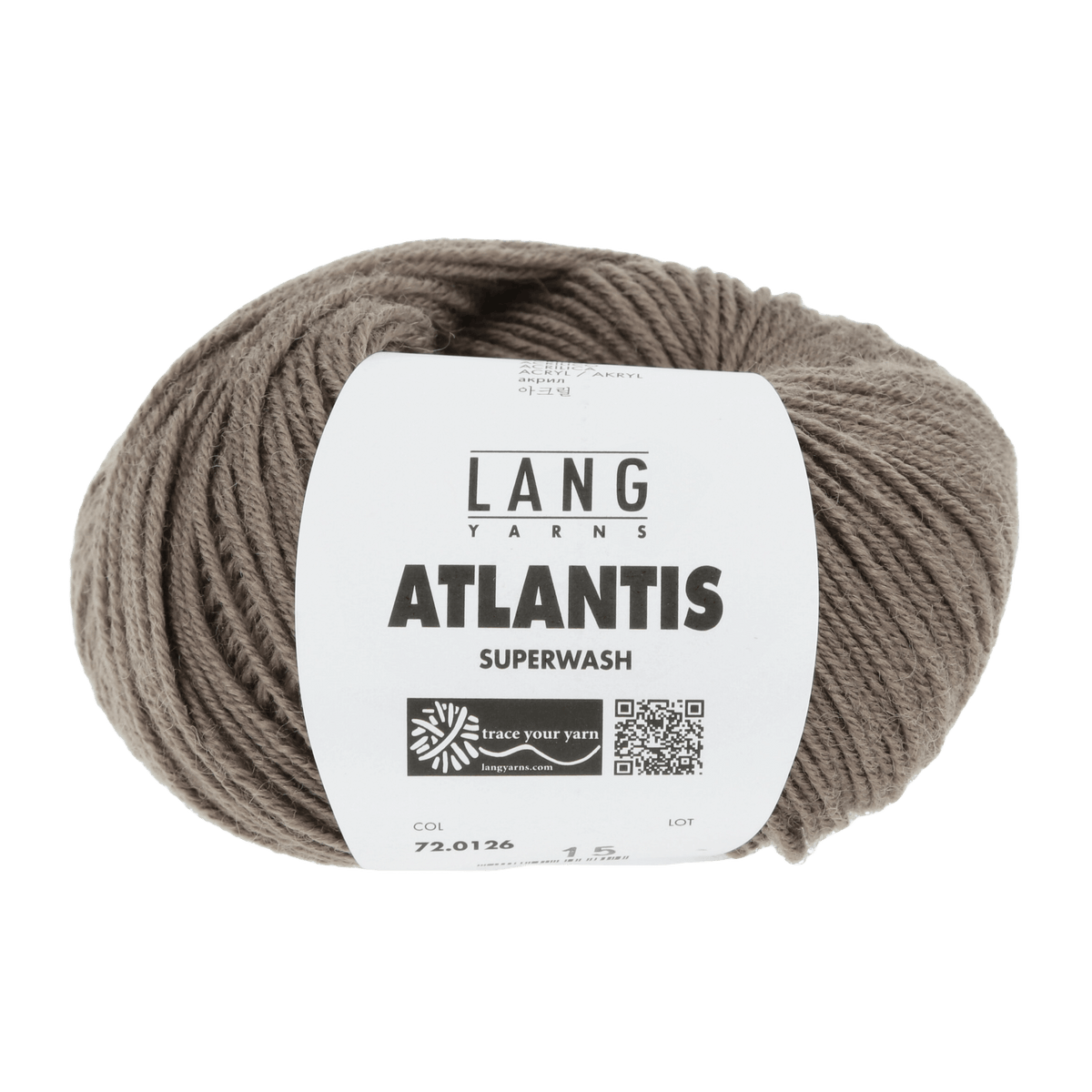Lang Yarns Knitting Pattern ca 25 x 160 cm - 5 balls / light brown 72.0126 Scarf Pattern Bundle in ATLANTIS by LANGYARNS | Punto 41-016