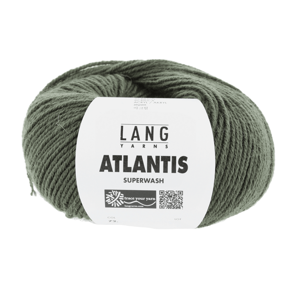 Lang Yarns Knitting Pattern ca 25 x 160 cm - 5 balls / olive 72.0098 Scarf Pattern Bundle in ATLANTIS by LANGYARNS | Punto 41-016