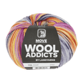 Lang Yarns Knitting Pattern ca 26 x 20 cm - 1 balls / BLUE/YELLOW/ORANGE 1126.0009 SIDEWARD SPIN Wristwarmers Pattern Bundle in Move by LANGYARNS | Punto 79-014