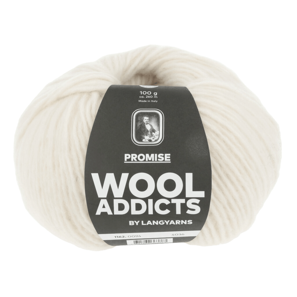 Lang Yarns Knitting Pattern ca 30 x 180 cm - 2 balls / OFFWHITE 1162.0094 WAVE-BORN Crochet Scarf Pattern Bundle in Promise by LANGYARNS | WOOLADDICTS #15-020