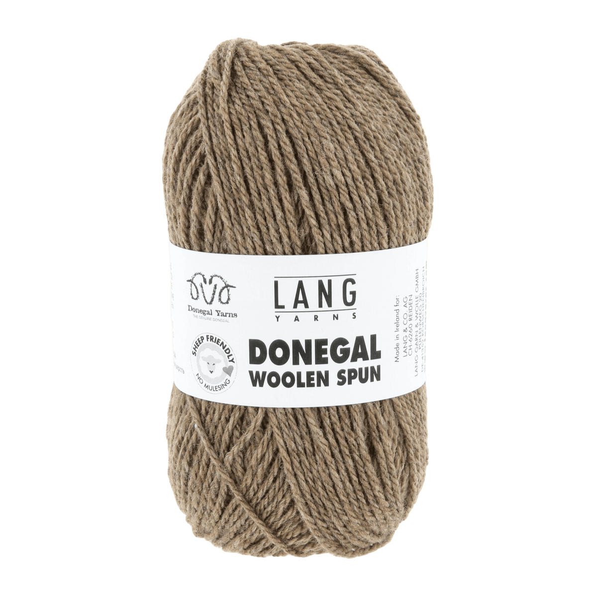 Lang Yarns Knitting Pattern ca 30 x 180 cm - 8 balls / camel 1172.0039 AINE Scarf Pattern Bundle in Donegal Woolen Spun by LANGYARNS | Punto 87-081
