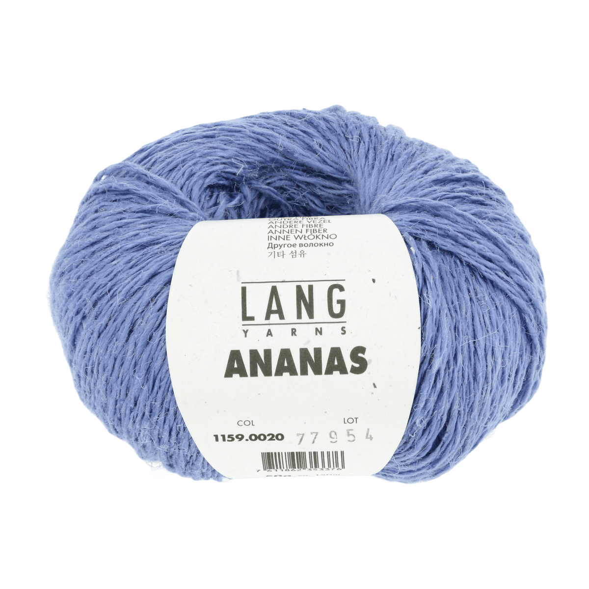 Lang Yarns Knitting Pattern ca 31 x 180 cm - 4 balls / light blue 1159.0020 KENZIE Scarf Pattern Bundle in Ananas by LANGYARNS | Fatto a Mano 284-031