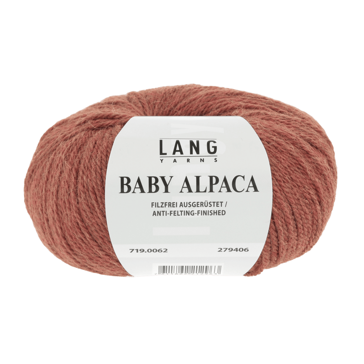 Lang Yarns Knitting Pattern ca 33 x 200 cm - 5 balls / brick mélange 719.0062 ADA Scarf Pattern Bundle in Baby Alpaca by LANGYARNS | Fatto a Mano 286-006