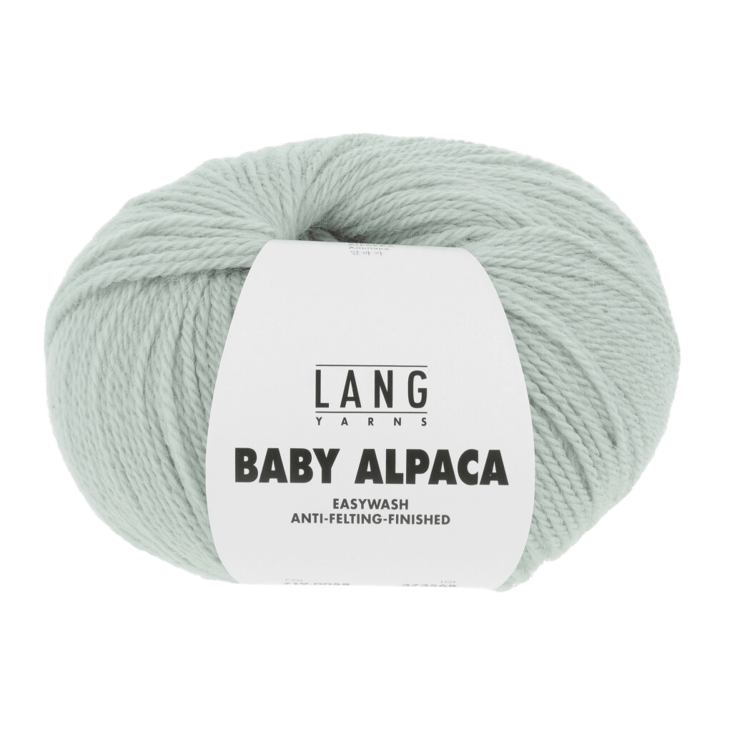 Lang Yarns Knitting Pattern ca 33 x 200 cm - 5 balls / mint 719.0058 ADA Scarf Pattern Bundle in Baby Alpaca by LANGYARNS | Fatto a Mano 286-006