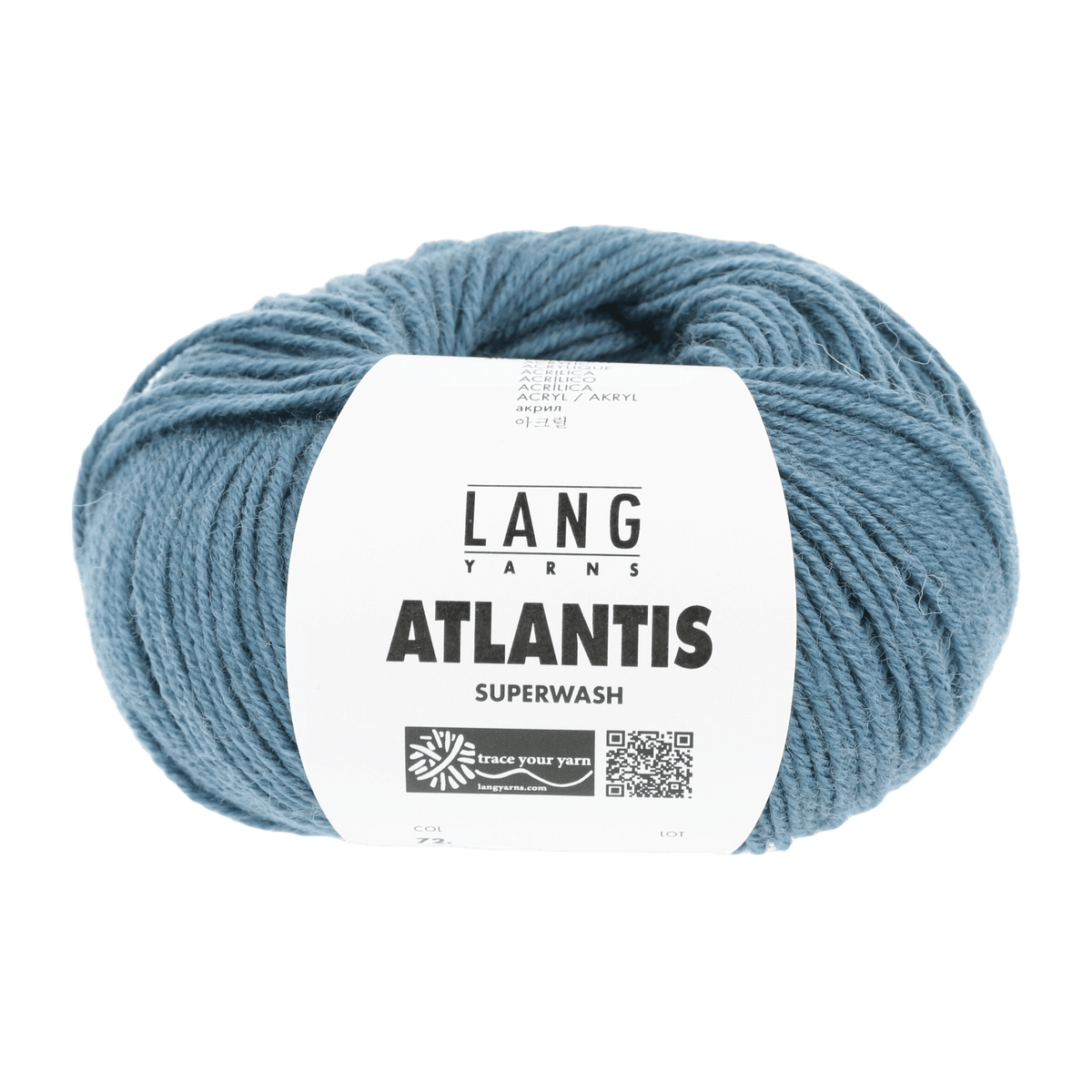 Lang Yarns Knitting Pattern ca 33 x 70 cm - 3 balls / atlantic 72.0074 Cowl Pattern Bundle in ATLANTIS by LANGYARNS | Punto 41-013