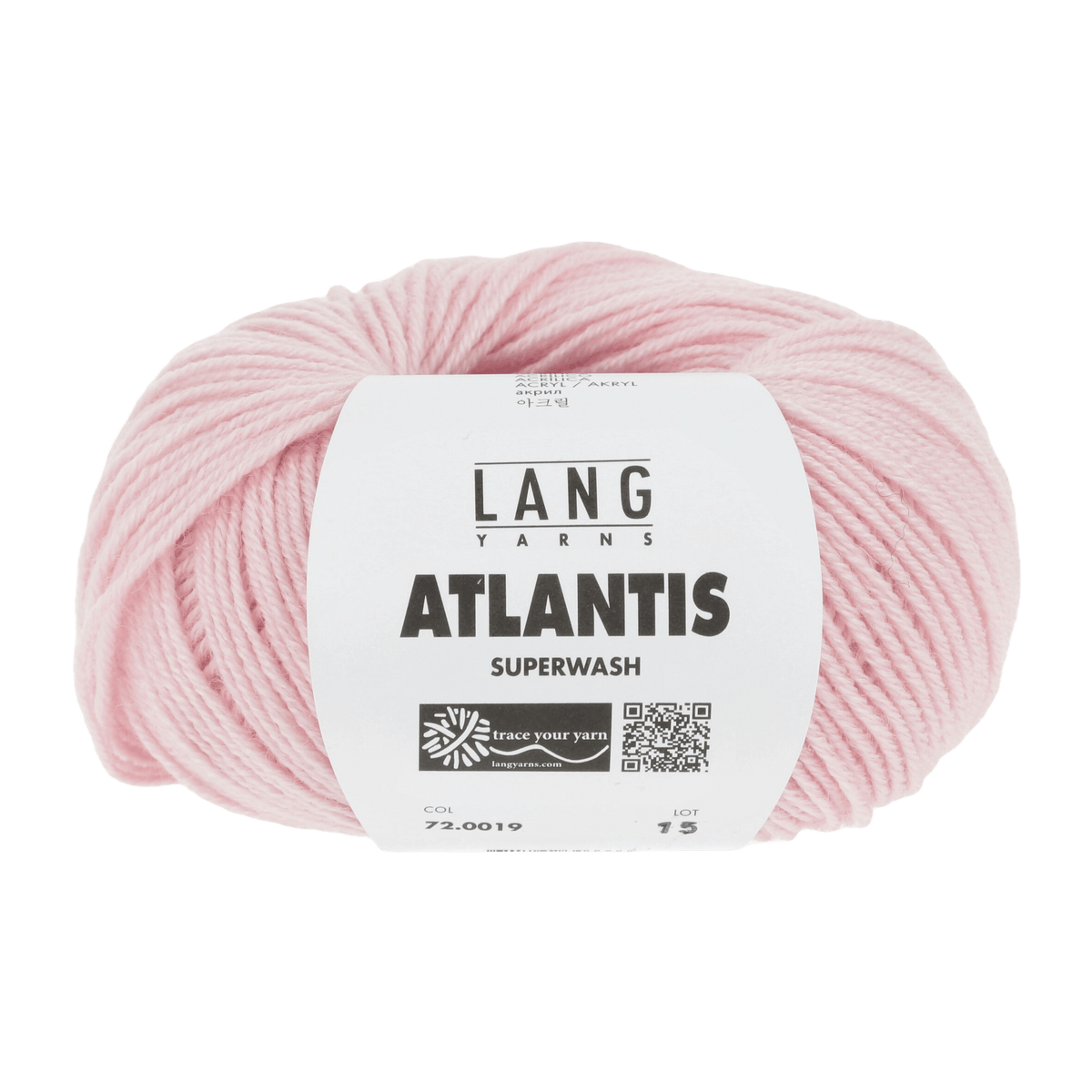 Lang Yarns Knitting Pattern ca 33 x 70 cm - 4 balls / light rose 72.0019 Cowl Pattern Bundle in ATLANTIS by LANGYARNS | Punto 41-004