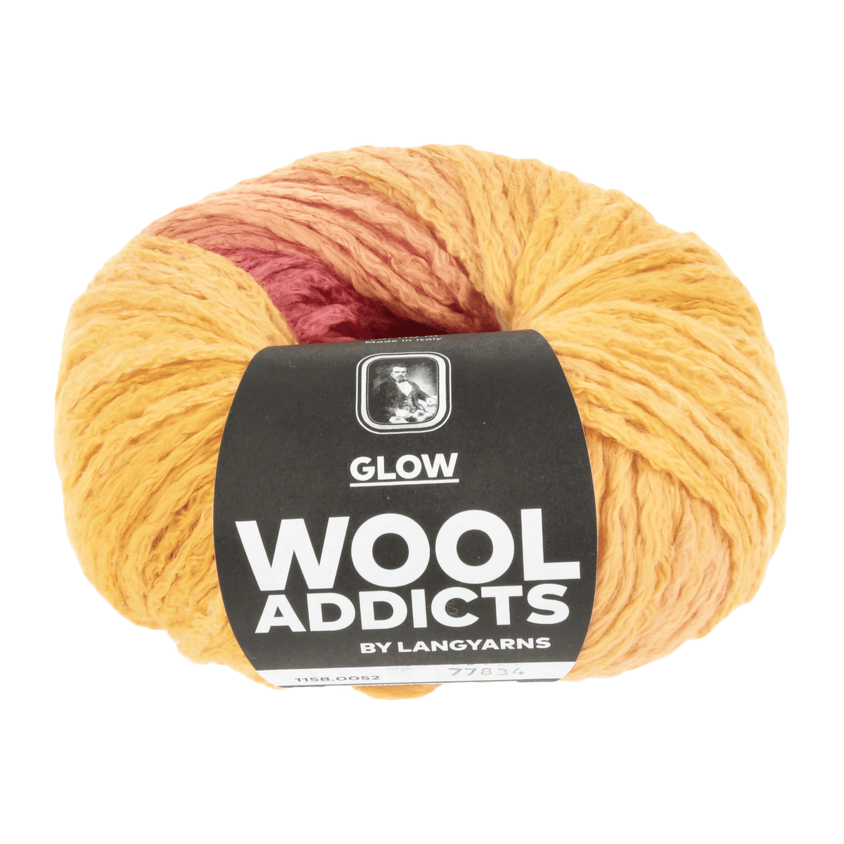 Lang Yarns Knitting Pattern ca 34 x 150 cm - 5 balls / ORANGE/RED 1158.0052 SUNNY DAY Scarf Pattern Bundle in Glow by LANGYARNS | WOOLADDICTS #14-002