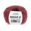 Lang Yarns Knitting Pattern ca 34 x 190 cm - 8 balls / dark red 1120.0063 CAROLINE Scarf Pattern Bundle in Mohair 21 by LANGYARNS | Fatto a Mano 286-045