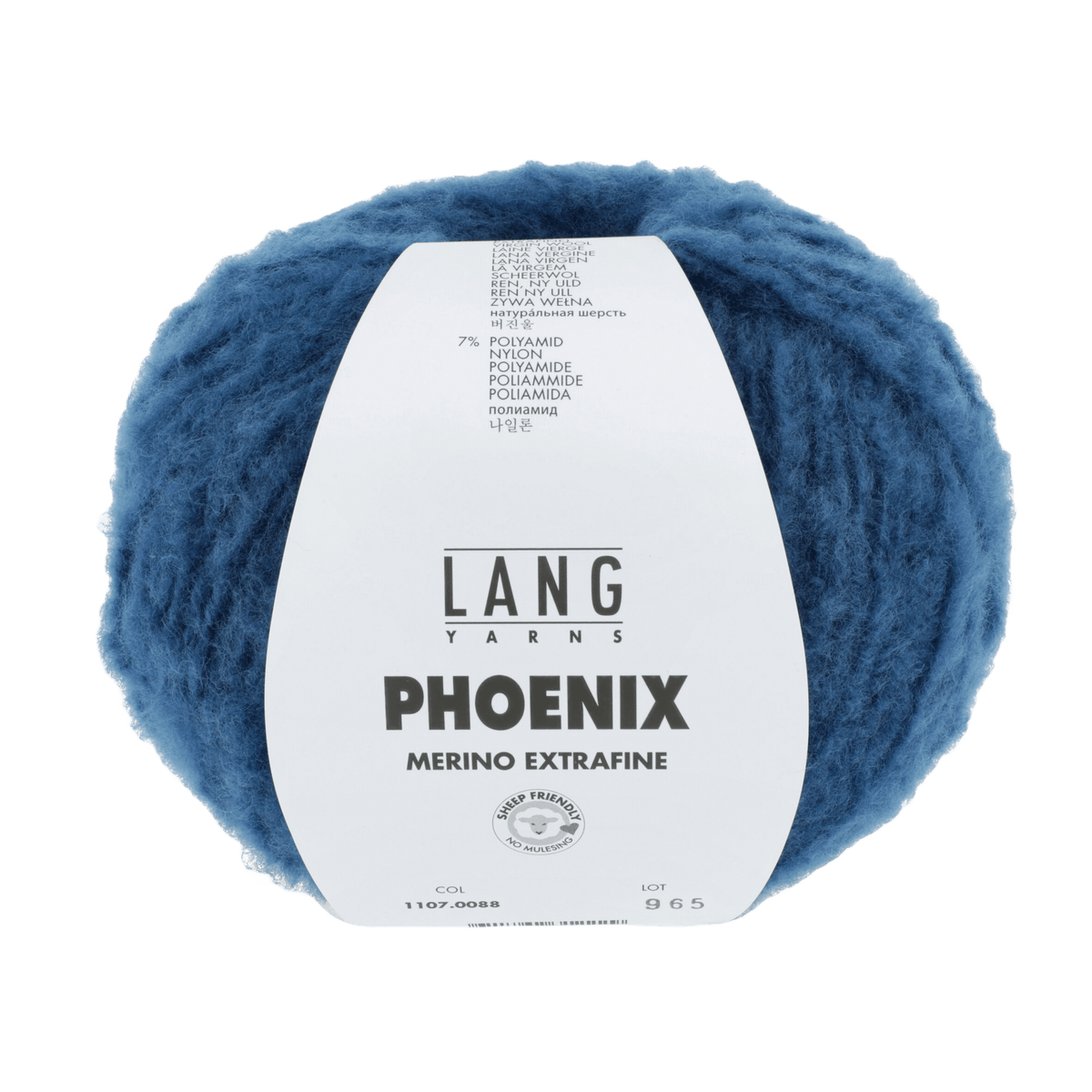 Lang Yarns Knitting Pattern ca 34 x 35 cm - 1 balls / petrol 1107.0088 SUE Pattern Bundle in PHOENIX by LANGYARNS | Punto 65-009
