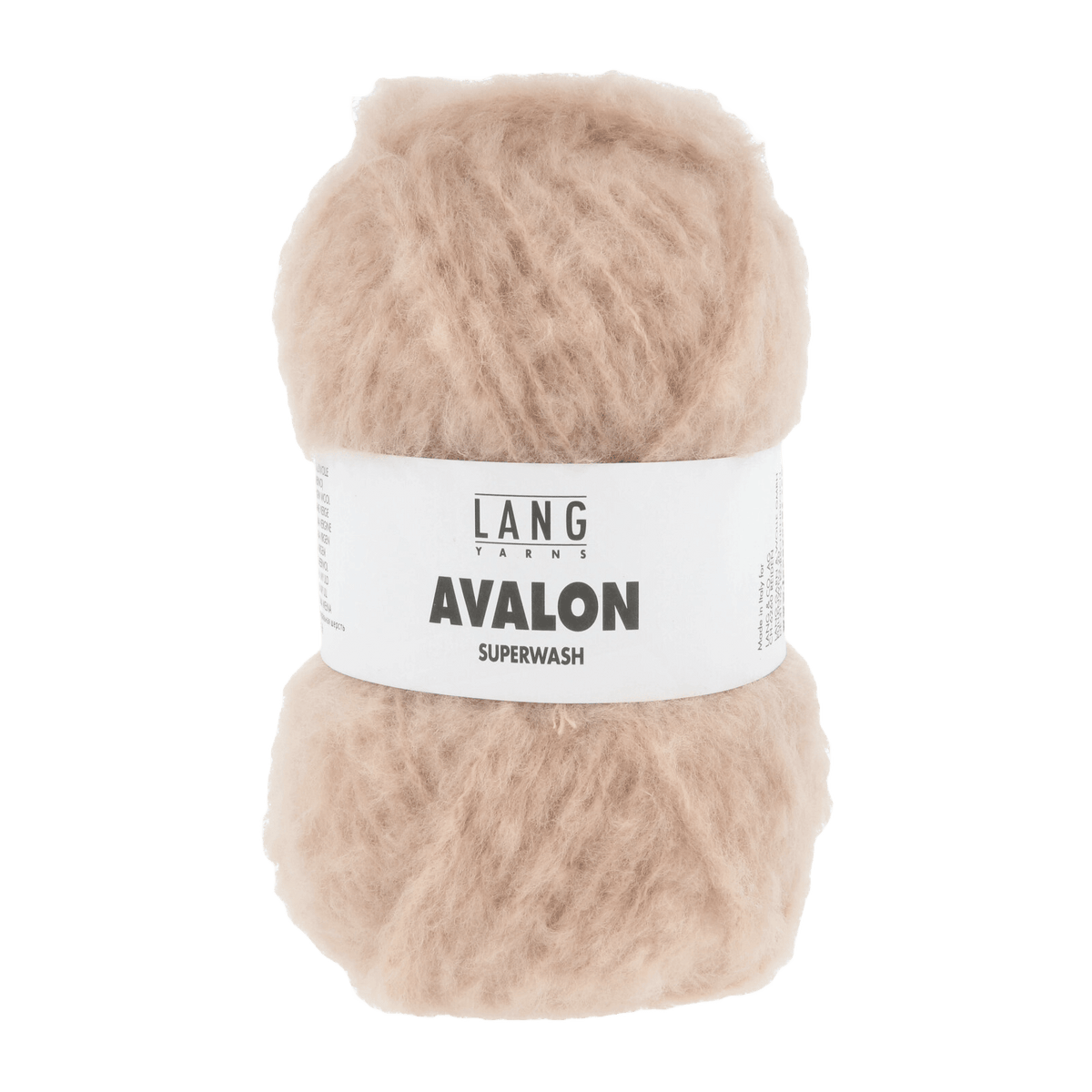 Lang Yarns Knitting Pattern ca 35 x 180 cm - 5 balls / apricot 1171.0027 AMY Unisex scarf Pattern Bundle in Avalon by LANGYARNS | Fatto a Mano 286-043