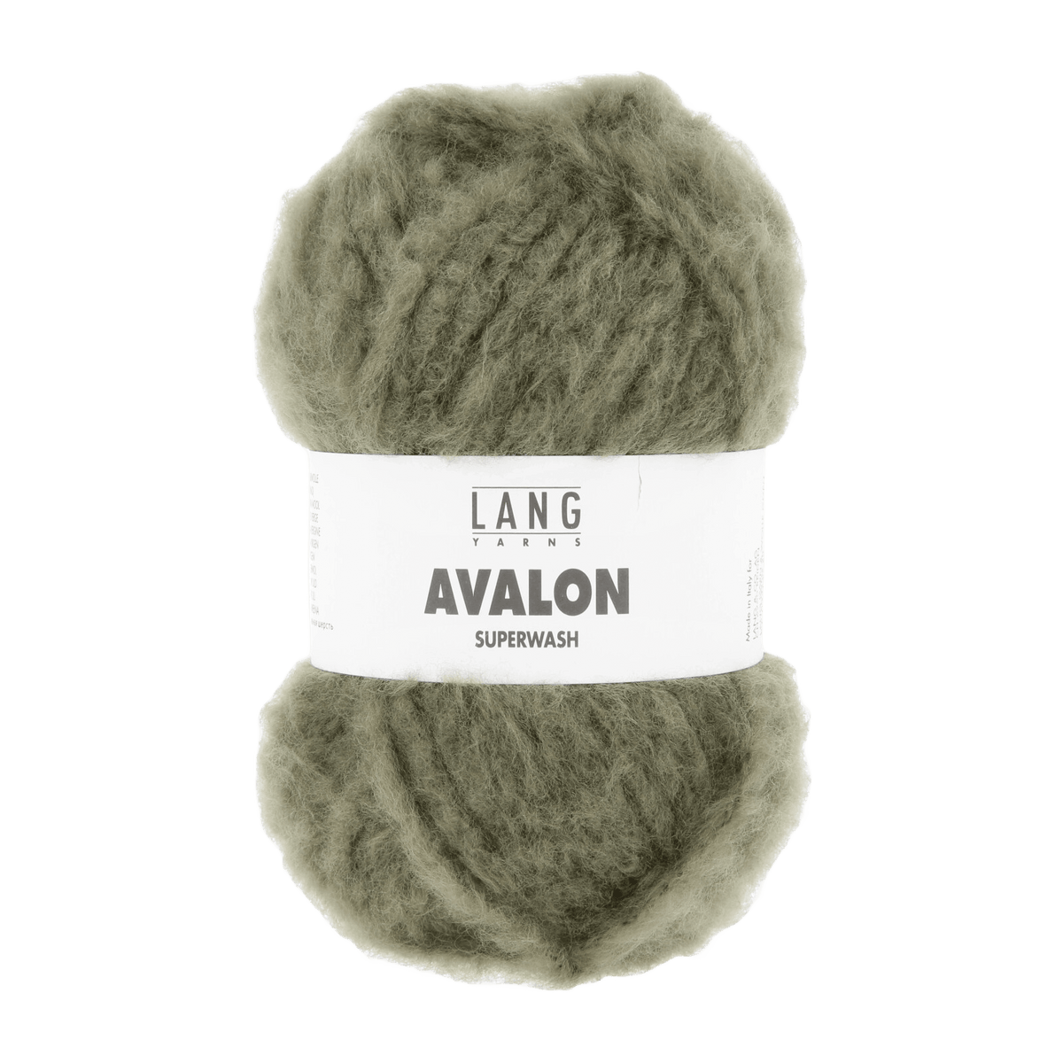 Lang Yarns Knitting Pattern ca 35 x 180 cm - 5 balls / olive 1171.0097 AMY Unisex scarf Pattern Bundle in Avalon by LANGYARNS | Fatto a Mano 286-043