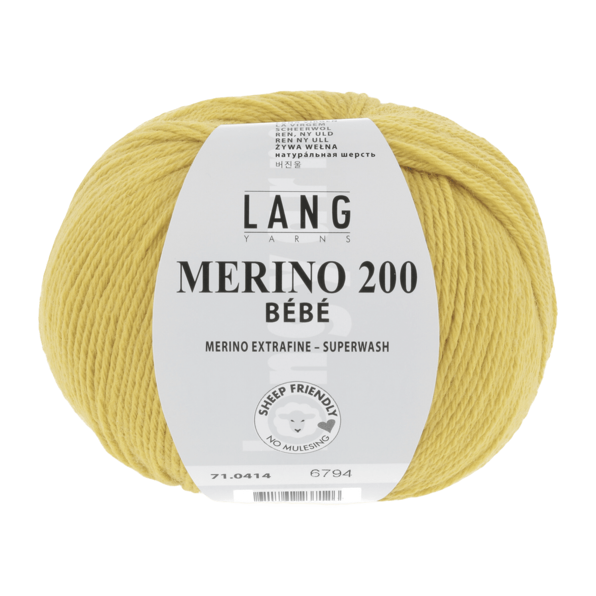 Lang Yarns Knitting Pattern ca 36 - 1 balls / sun yellow 71.0414 YLVA Headband Pattern Bundle in Merino 200 Bébé by LANGYARNS | Punto 80-007