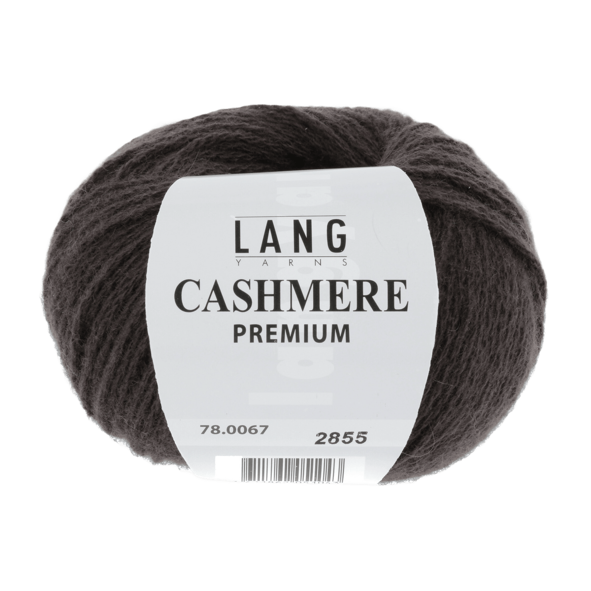 Lang Yarns Knitting Pattern ca 41 x 118 cm - 14 balls / dark brown 78.0067 GABRIEL Hooded scarf Pattern Bundle in Cashmere Premium by LANGYARNS | Fatto a Mano 286-079