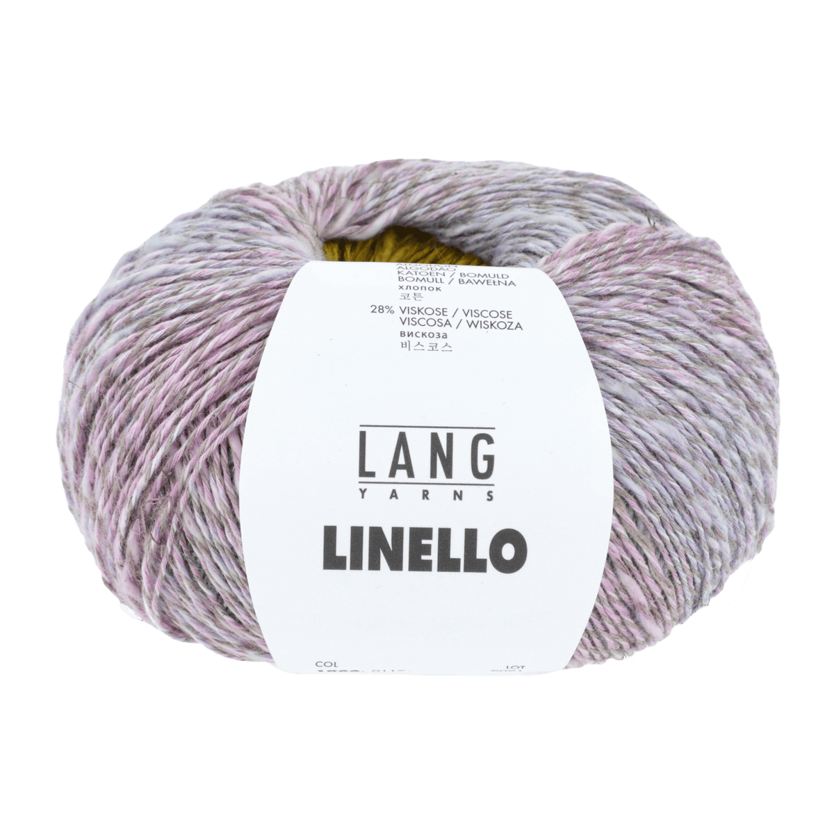 Lang Yarns Knitting Pattern ca 60 x 170 cm - 4 balls / yellow 1066.0117 Janina Shawl Pattern Bundle in Linello by LANGYARNS | Fatto a Mano 288-055