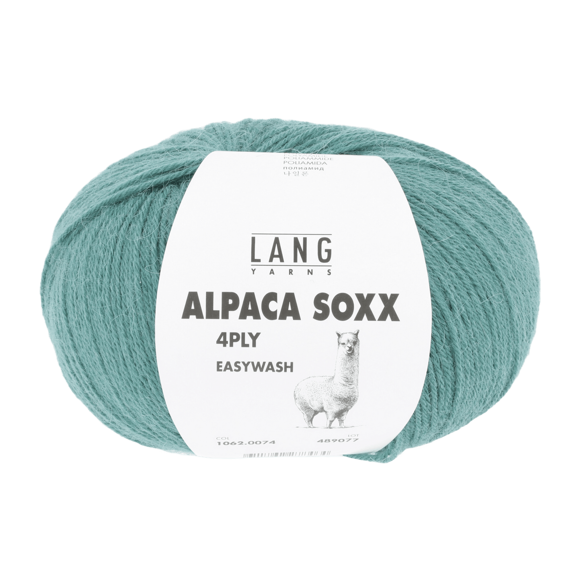 Lang Yarns Knitting Pattern ca 67 x 183 cm - 3 balls / atlantic 1062.0074 CADENCE Triangular shawl Pattern Bundle in Alpaca Soxx 4ply by LANGYARNS | Punto 76-009