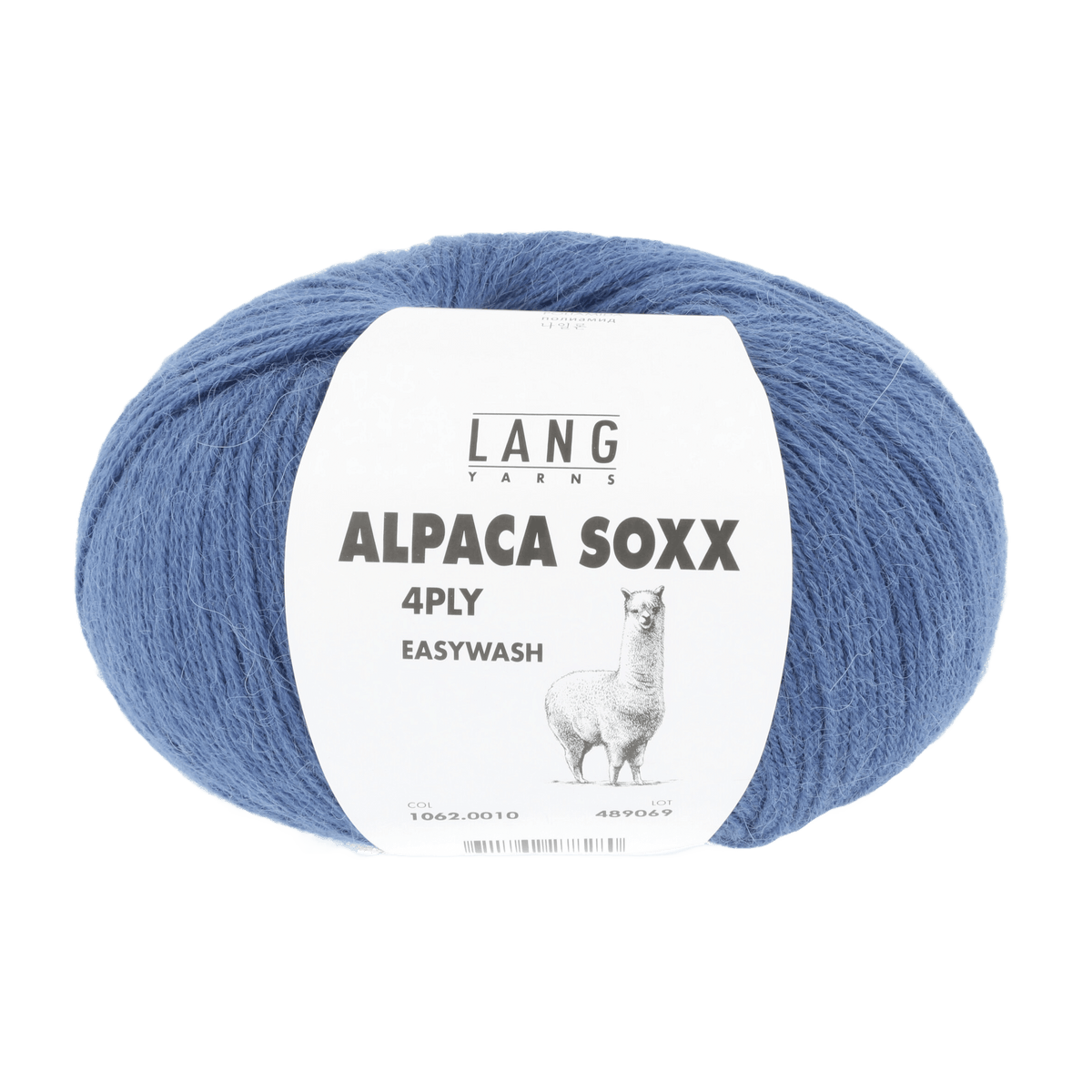 Lang Yarns Knitting Pattern ca 67 x 183 cm - 3 balls / blue 1062.0010 CADENCE Triangular shawl Pattern Bundle in Alpaca Soxx 4ply by LANGYARNS | Punto 76-009