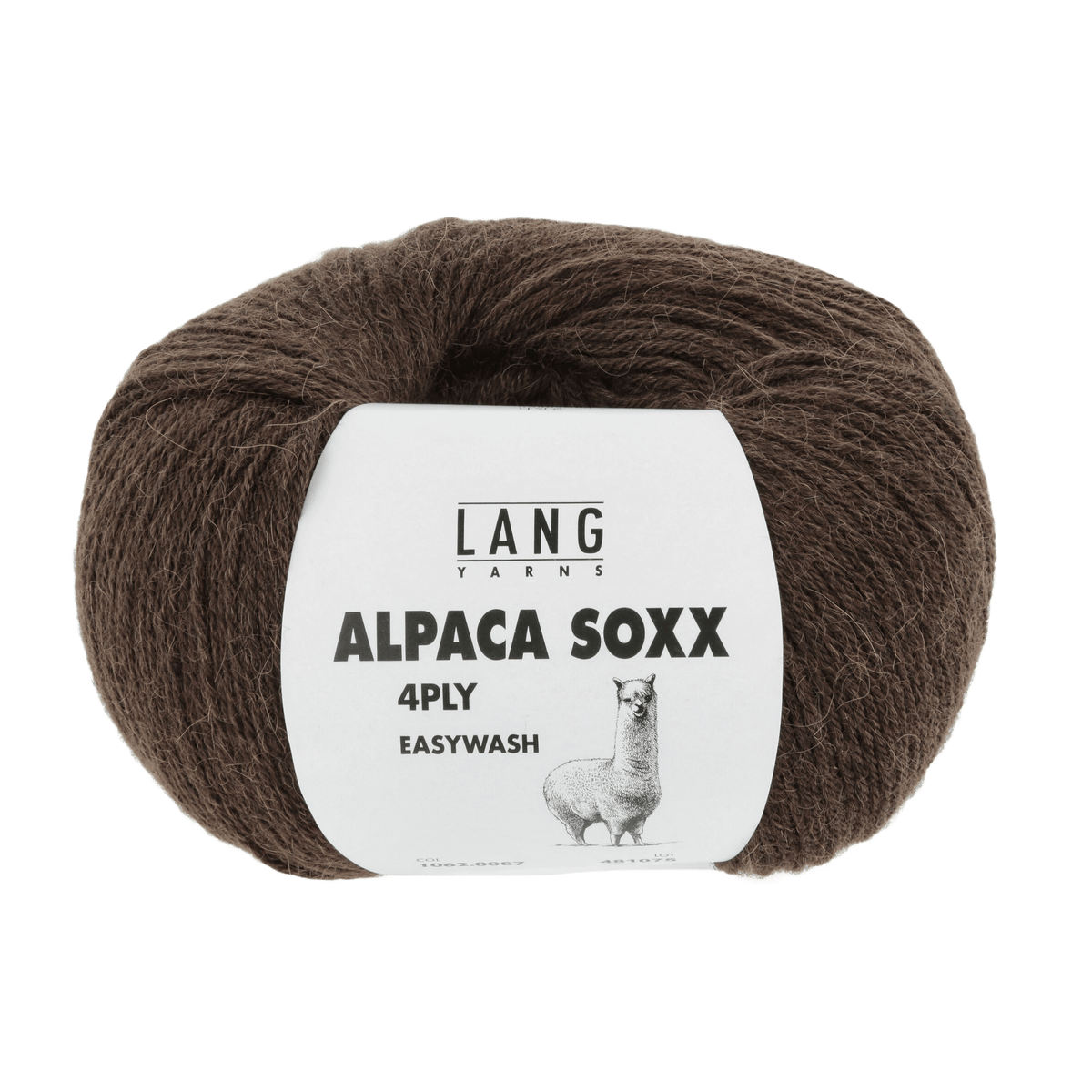 Lang Yarns Knitting Pattern ca 67 x 183 cm - 3 balls / brown 1062.0067 CADENCE Triangular shawl Pattern Bundle in Alpaca Soxx 4ply by LANGYARNS | Punto 76-009