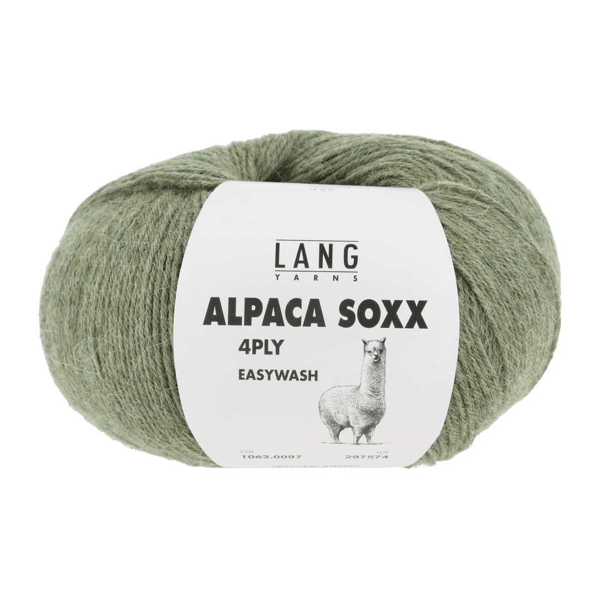 Lang Yarns Knitting Pattern ca 67 x 183 cm - 3 balls / light olive mélange 1062.0097 CADENCE Triangular shawl Pattern Bundle in Alpaca Soxx 4ply by LANGYARNS | Punto 76-009