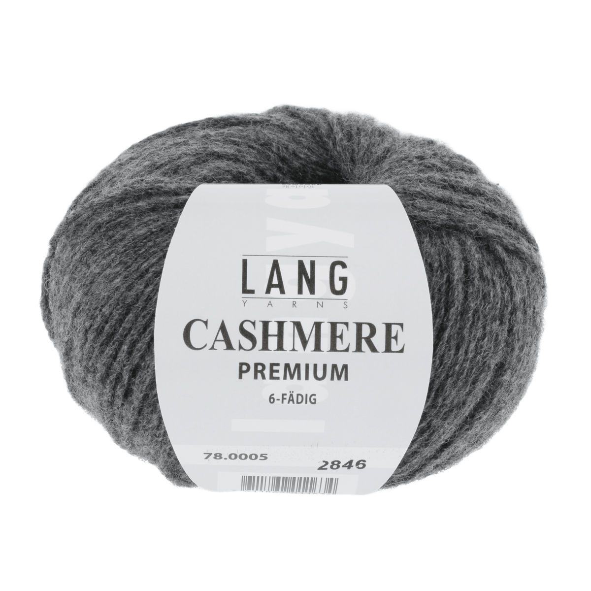 Lang Yarns Knitting Pattern ca 70 x 34 cm - 2 balls / grey mélange 78.0005 LOUISE Cowl Pattern Bundle in Cashmere Premium by LANGYARNS | Punto 60-010