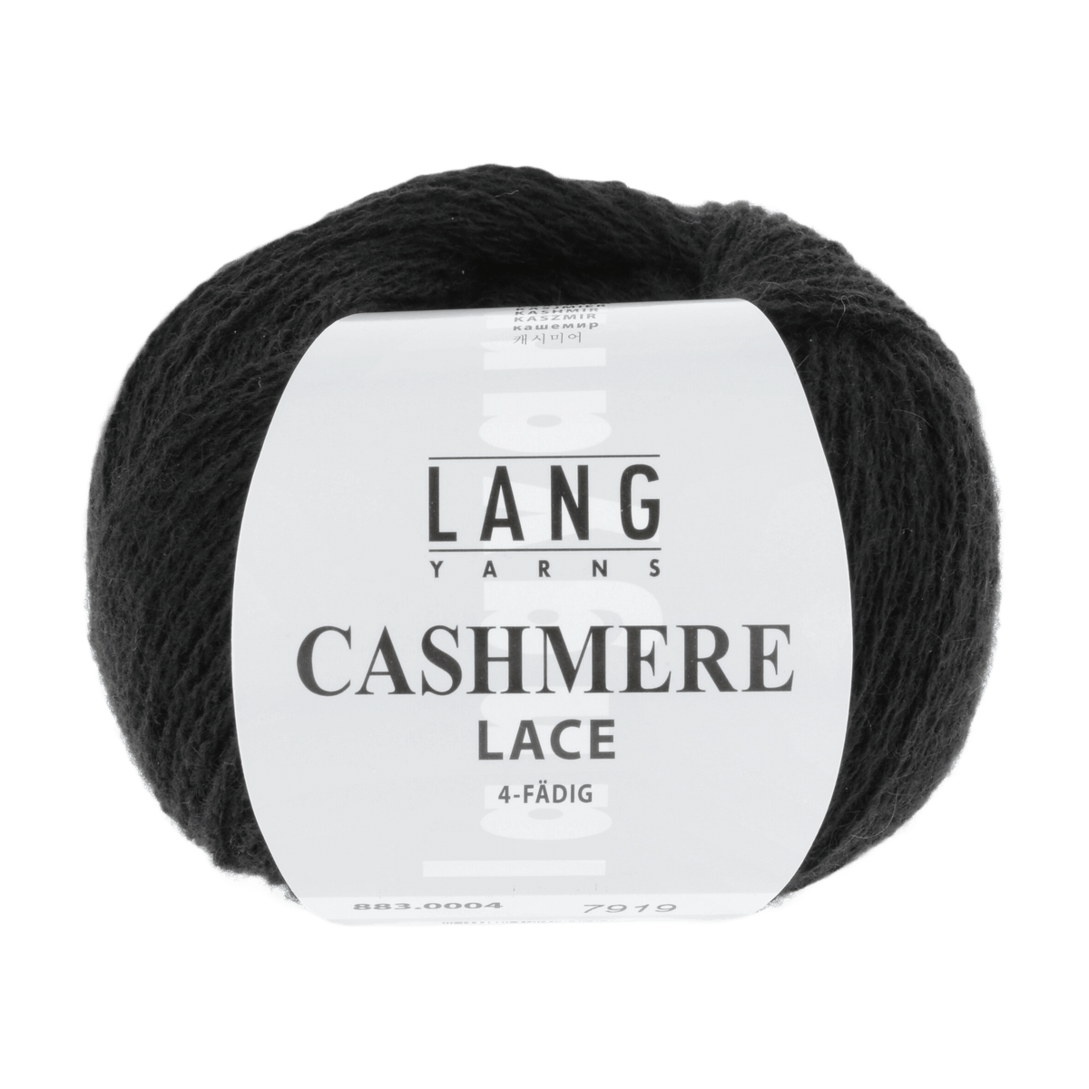 Lang Yarns Knitting Pattern ca 71 x 37 cm - 3 balls / noir 883.0004 BRITTANY Cowl Pattern Bundle in CASHMERE LACE by LANGYARNS | Punto 78-010