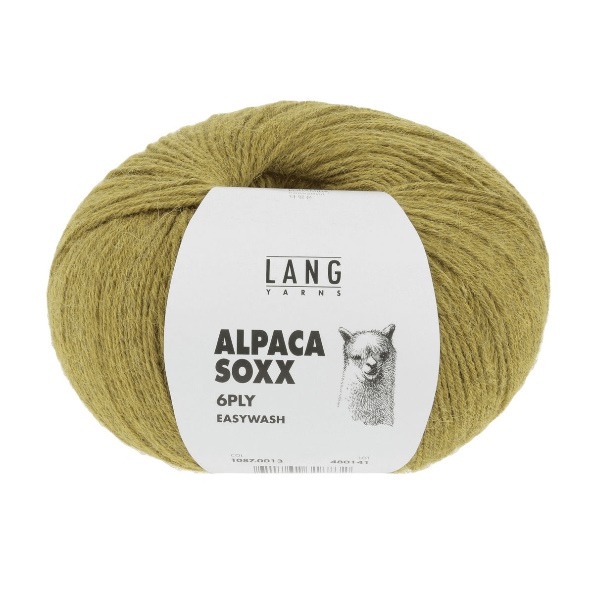 Lang Yarns Knitting Pattern ca 73 x 168 cm - 3 balls / dark yellow mélange 1087.0013 ADELA Triangular shawl Pattern Bundle in Alpaca Soxx 6ply by LANGYARNS | Punto 76-001