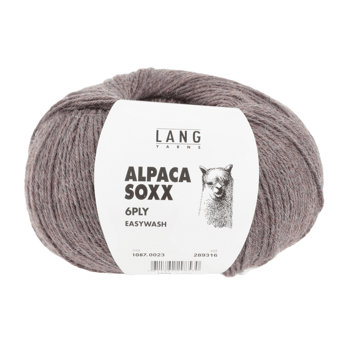 Lang Yarns Knitting Pattern ca 73 x 168 cm - 3 balls / dusky pink mélange 1087.0023 ADELA Triangular shawl Pattern Bundle in Alpaca Soxx 6ply by LANGYARNS | Punto 76-001
