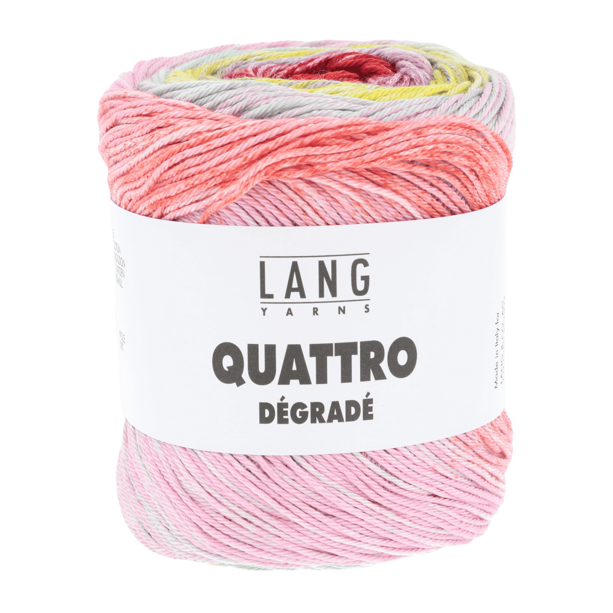 Lang Yarns Knitting Pattern ca 76 x 182 cm - 4 balls / yellow/purple/turquoise 1088.0012 IVANKA Crochet triangular shawl Pattern Bundle in Quattro Degradé by LANGYARNS | Punto 91-016