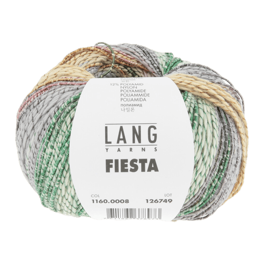 Lang Yarns Knitting Pattern ca 9x17 cm - 1 balls / green/rose/yellow/grey 1160.0008 Beba Crocheted phone case Pattern Bundle in Fiesta by LANGYARNS | Fatto a Mano 288-023
