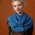 Lang Yarns Knitting Pattern CADENCE Triangular shawl Pattern Bundle in Alpaca Soxx 4ply by LANGYARNS | Punto 76-009
