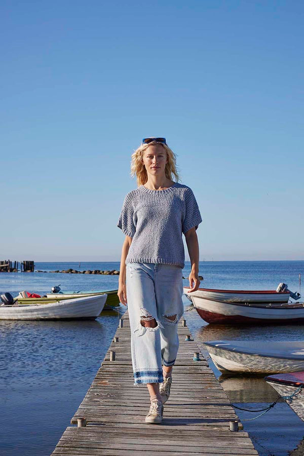 CAIA T-Shirt Pattern Kit in COTTON TWEED by LANGYARNS | Punto 90-001