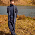 Lang Yarns Knitting Pattern CALLAHAN Men's Cardigan Pattern Bundle in Donegal Woolen Spun by LANGYARNS | Punto 87-266
