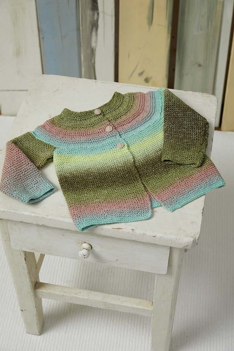 Lang Yarns Knitting Pattern Cardigan Pattern Bundle in BABY COTTON COLOR by LANGYARNS | Punto 25-002