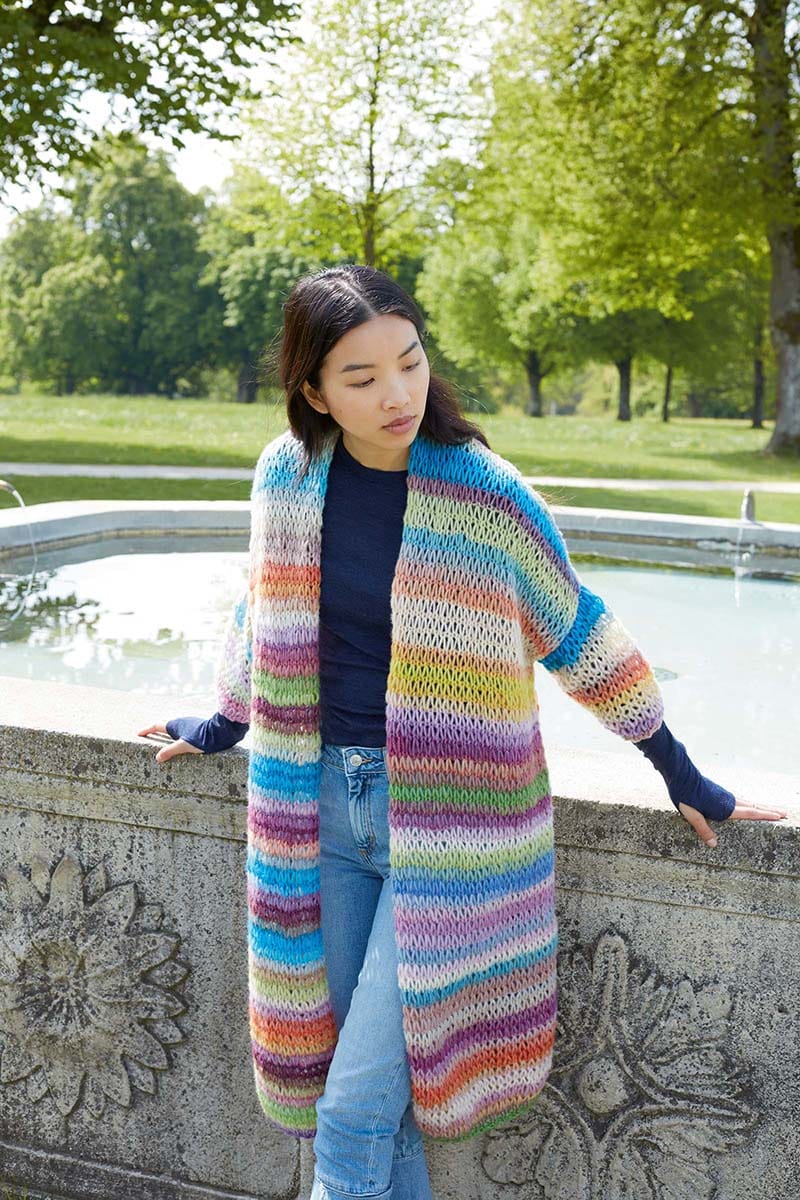 Lang Yarns Knitting Pattern Cardigan Pattern Bundle in CLOUD by LANGYARNS | Punto 45-007