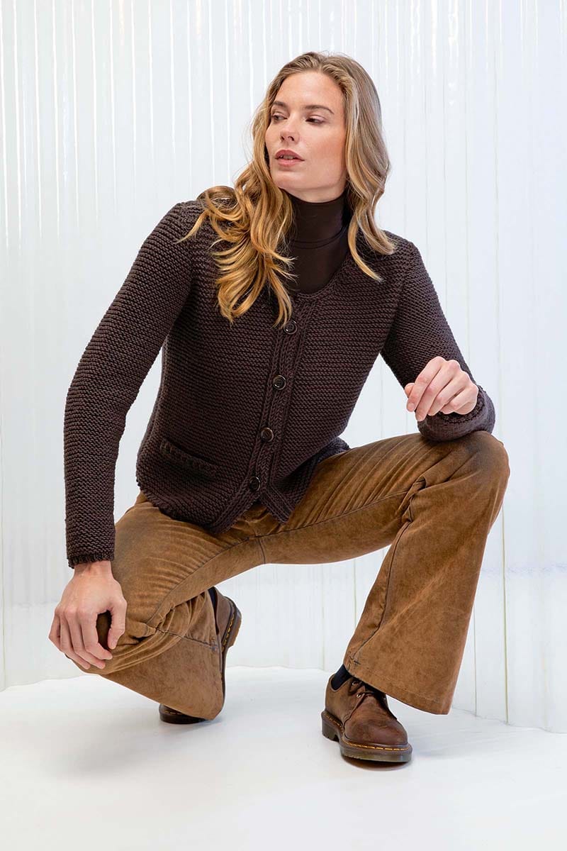 Lang Yarns Knitting Pattern Cardigan Pattern Bundle in MERINO 70 by LANGYARNS | Punto 55-008