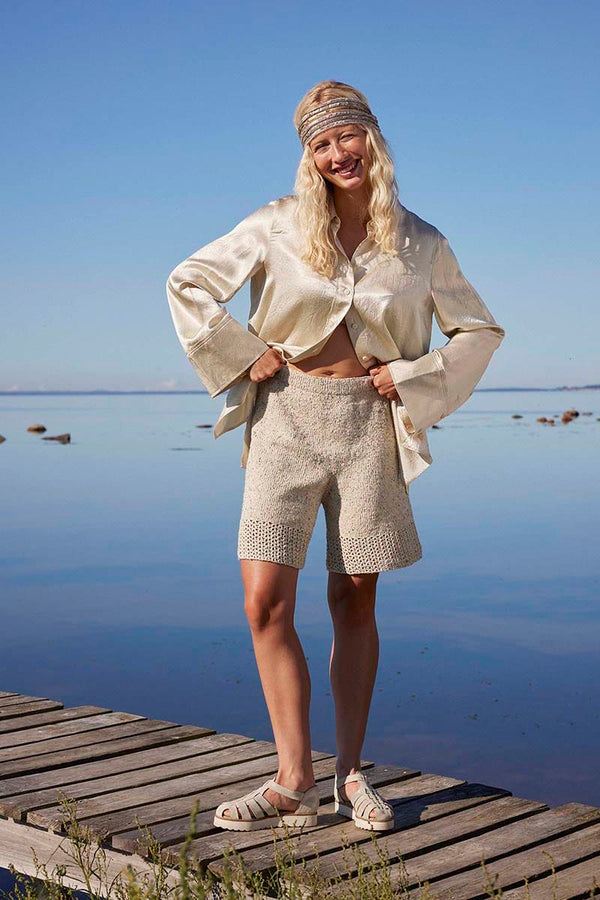 CHARLOTTE Shorts Pattern Kit in COTTON TWEED by LANGYARNS | Punto 90-004