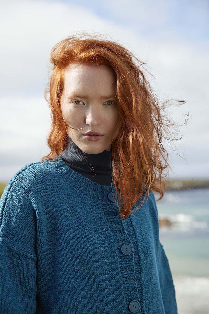 Lang Yarns Knitting Pattern CLOVER Cardigan Pattern Bundle in Donegal Woolen Spun by LANGYARNS | Punto 87-149