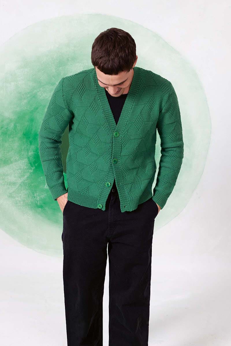 Lang Yarns Knitting Pattern COREY Cardigan Pattern Bundle in Merino 120 by LANGYARNS | Fatto a Mano 282-048