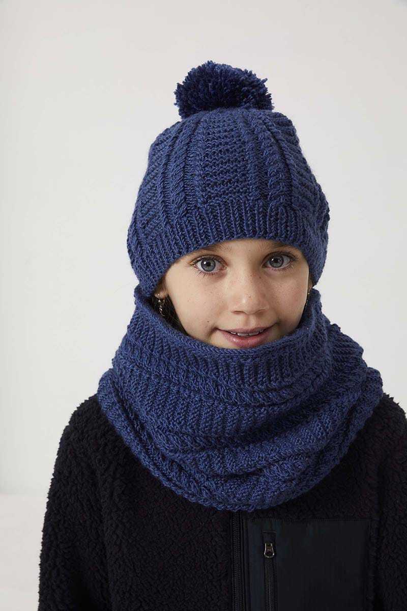Lang Yarns Knitting Pattern Cowl Pattern Bundle in ATLANTIS by LANGYARNS | Punto 41-004